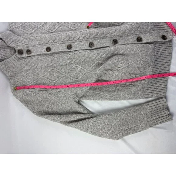 Brooks Brothers Knit Sweater Men L Gray Merino Wool Old Money Grandpa $298